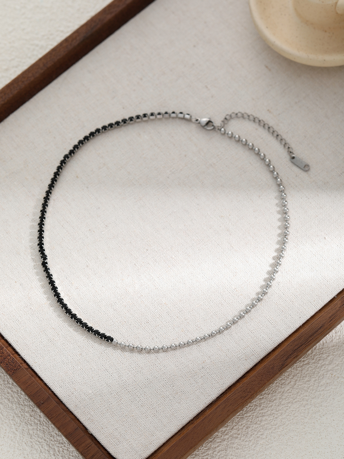 All Seasons Season Casual Geometric Titanium Steel Ball Chain Tennis Chain Bracelets In Bulk