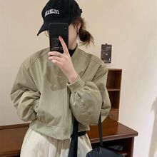 气质时尚小个子棒球服秋新款韩版显瘦设计短款百搭上衣外套女