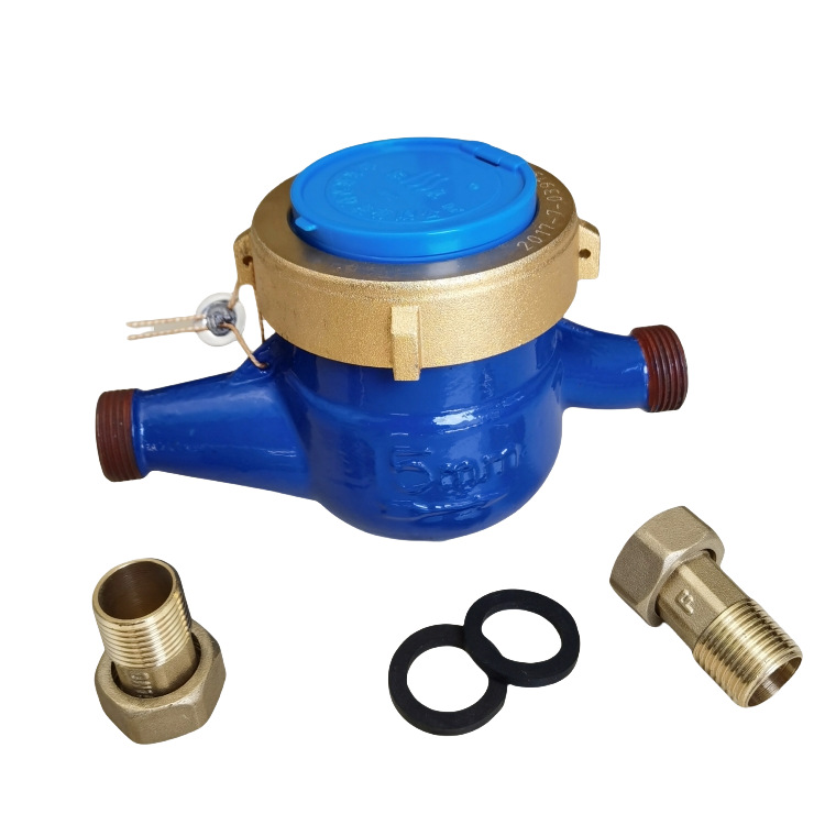 定制水表4分家用DN15滴水计量液封干式水表出租房水表热水工程表