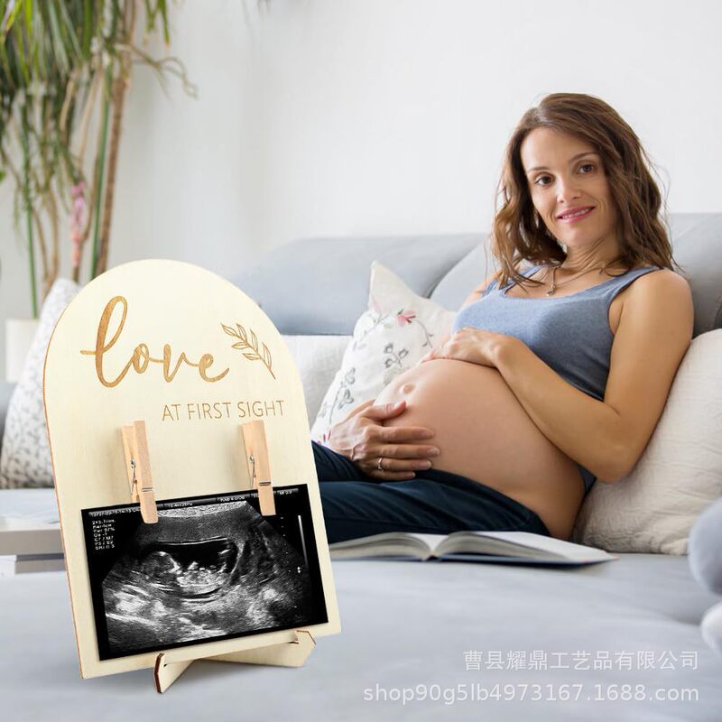 Wooden Newborn Commemorative Ornament Double-Sided Logo Ultrasonic Photo Frame Ornament Solid Wood Baby Commemorative Card Prop Wooden Newborn Commemorative Ornament Double-Sided Logo Ultrasonic Photo Frame Ornament Solid Wood Baby Commemorative Card Prop