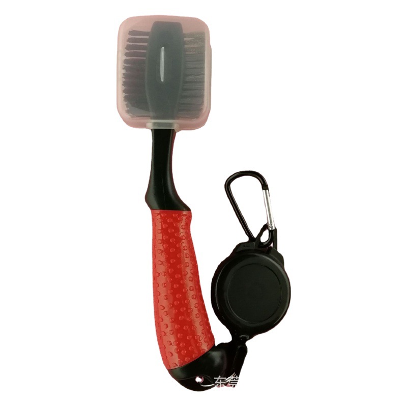 Los fabricantes suministran suministros de golf cepillo de limpieza del Club de Golf cepillo de golf de doble cabeza Herramientas de limpieza del club