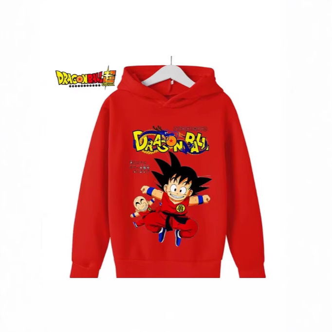 Boys Japan Anime Dragon Ball Z Goku Cartoon Anime Hoodies Kids Clothes Teenage Tops Children