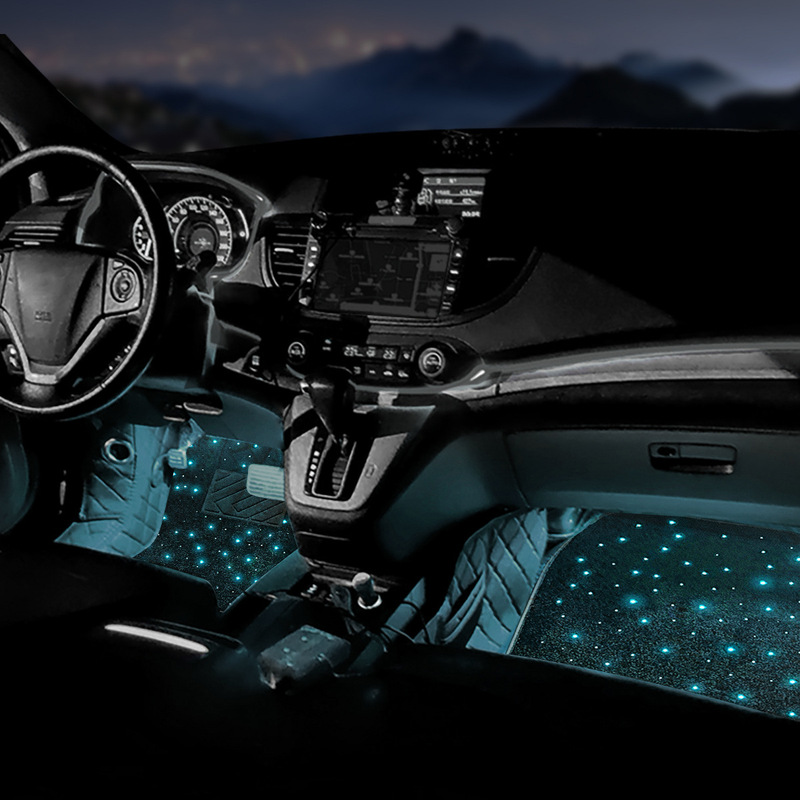 新車 LED 雰囲気ライトベビーブレス RGB 車発光フロアマット車ユニバーサルフロアマット車のインテリア用品|undefined
