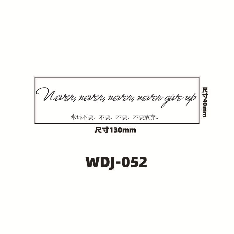Jugo de hierbas pegatinas de tatuaje letras inglesas pegatinas de tatuaje de clavícula de la mano de espalda alta sensación impermeable a prueba de sudor semipermanente