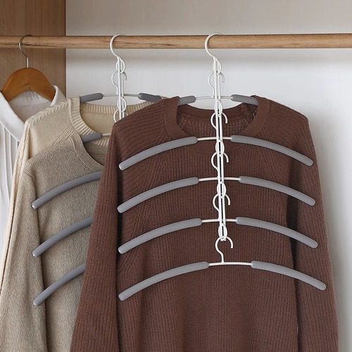 Household Multi-functional Metal Sponge No-Scratch Anti-Slip Clothes Hanger Storage Organizer Space-Saving Hanger