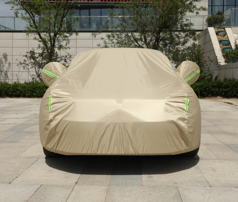 In-Stock 210D Oxford Cloth Car Cover with Fleece Lining, Thickened for Rain, Snow, Frost, and Sun Protection, Full Car Cover