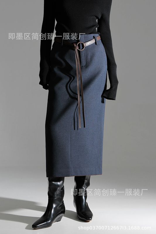 静奢风小众高级知识分子马甲直筒裤套装女半身裙百搭通勤秋新款|undefined