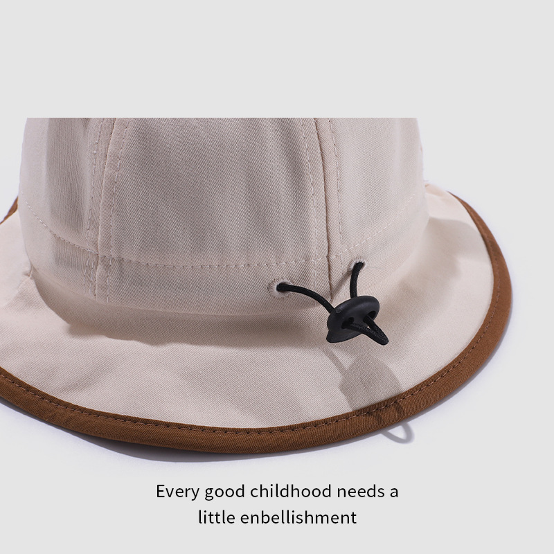 Sombrero de bebé primavera y otoño oso pequeño sombrero de pescador lindo niño niñas sombrero de sol bebé versátil sombrero de sol verano delgado