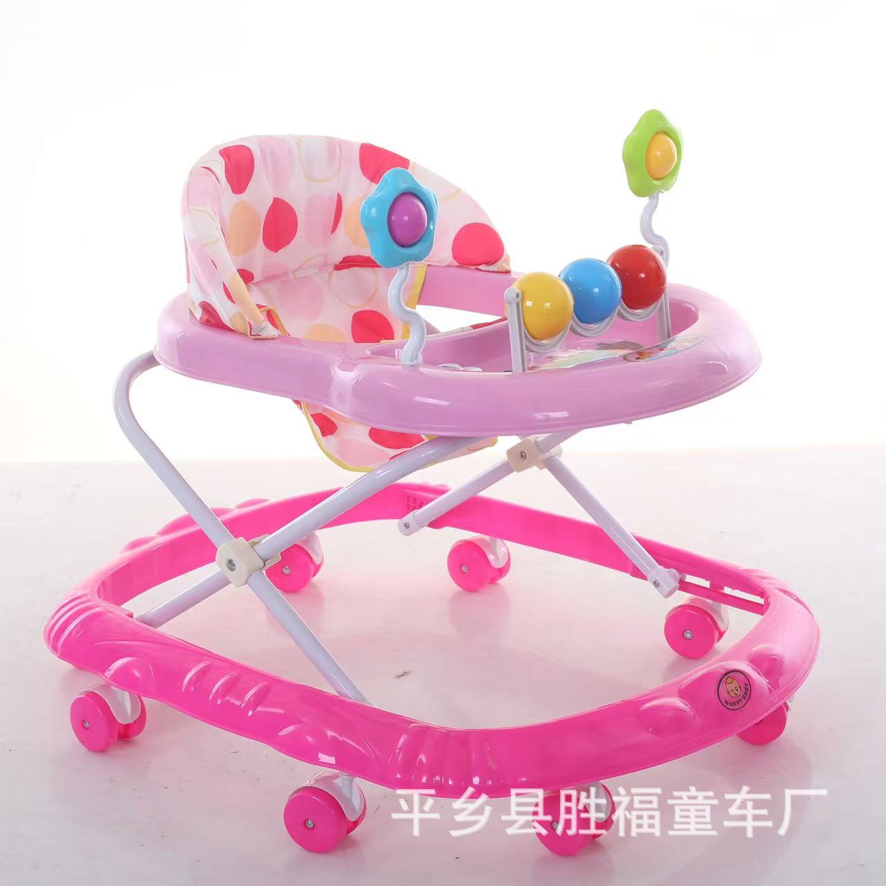 厂家供货 婴儿学步车防侧翻音乐可坐宝宝起步车外贸多功能助步车