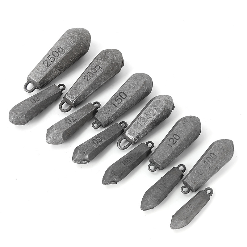 Cross-border sea fishing counterweight long-distance special accessories hexagonal fish pendant iron weight environmental protection hanging ring iron pendant hexagonal iron pendant