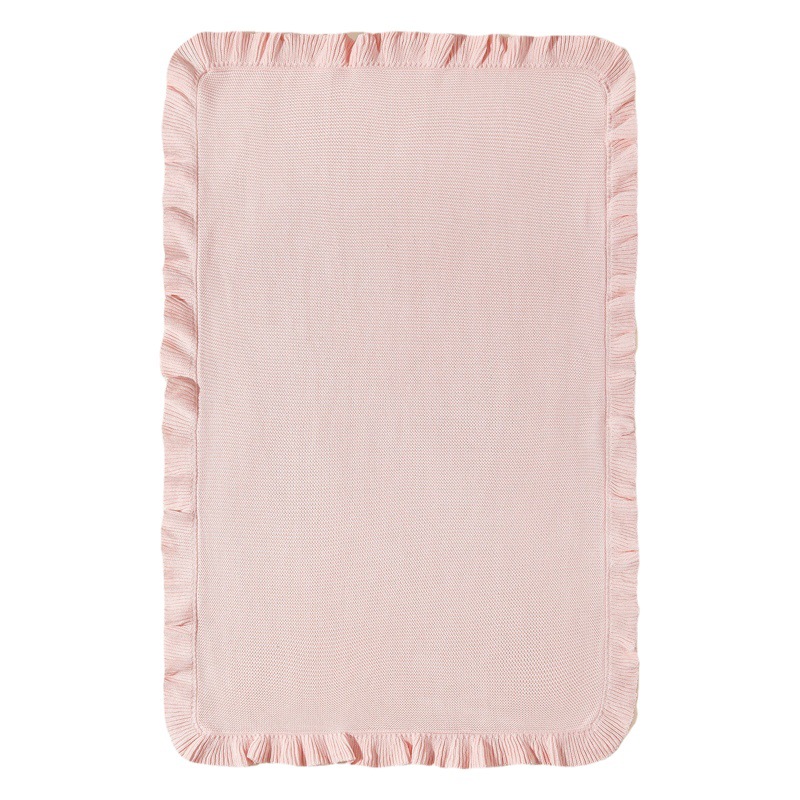 INS Wind Baby Cotton Ruffled Knitted Blanket Cover Blanket Newborn Blanket Cross-border Amazon AliExpress