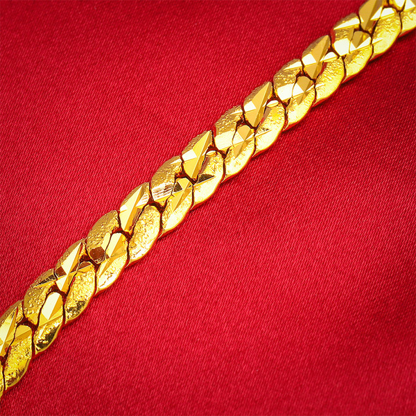 fashionable golden bracelet with pigtail