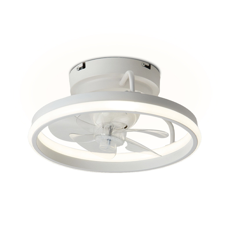 Lámpara Ventilador de Techo Inverter de 360 Grados, Acrílico, Control por App, para Sala de Estar y Dormitorio