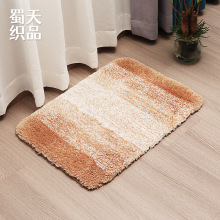 定制雪花绒渐变色地垫耐脏家用入户脚垫浴室洗手间卧室防滑门口垫