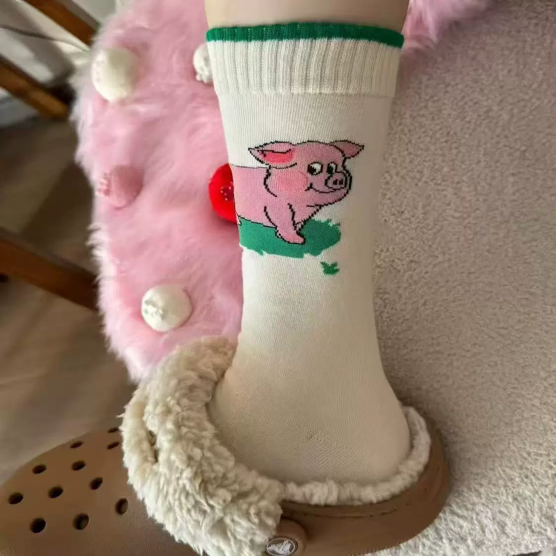 Genuine cute knee socks, mid-length, internet celebrity