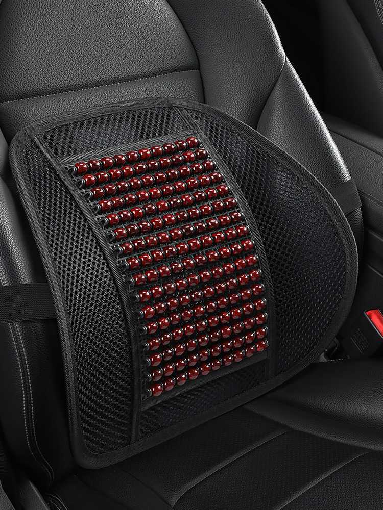 Cross-border car lumbar support summer breathable cushion, cool and breathable truck backrest, office massage waist support pad for car use