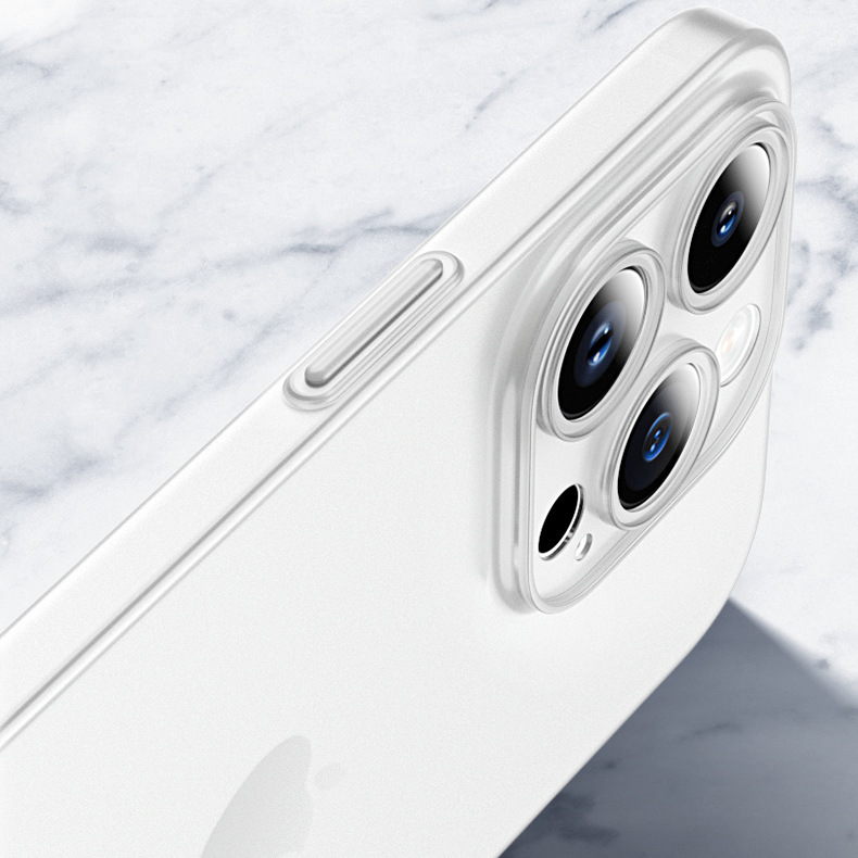 Funda ultrafina mate de PP de segunda generación para Apple iPhone 12, 13, 14, 15, 16 Pro Max, adecuada para orificios finos y grandes.