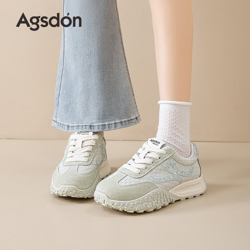 Zapatillas de Ballet Augu Shiden para Mujer, Novedad Otoño 2025, Zapatillas Deportivas Casuales con Suela Gruesa