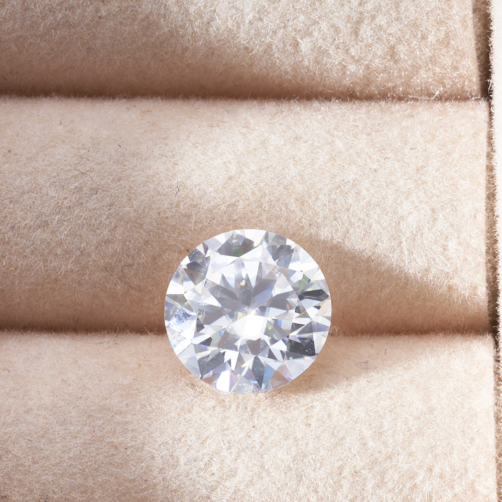 Piedra de moissan al por mayor ocho corazones ocho flechas ultra blanco color DEF VVS1 blanco redondo piedra de moissan desnuda