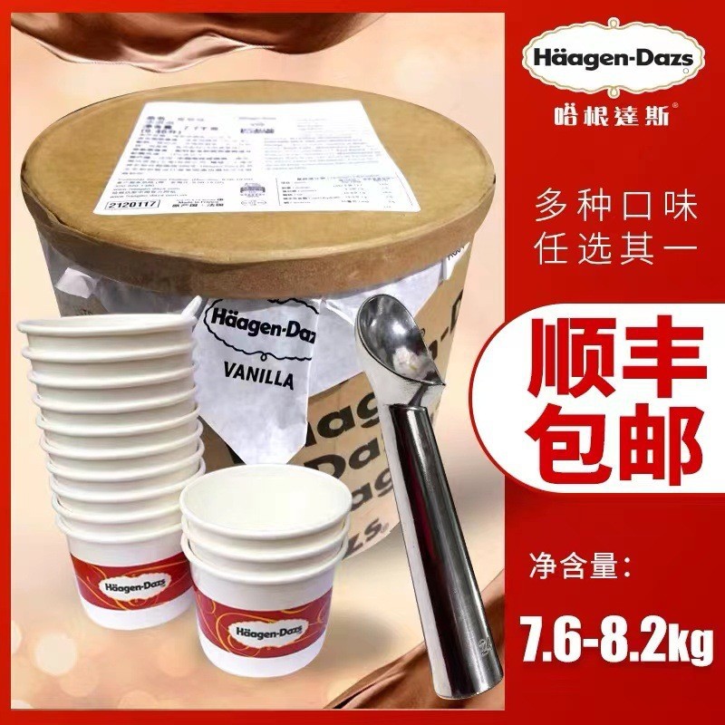 哈根大桶冰淇淋雪糕9.46L正品保证自助餐专用  全国发货 融化包赔