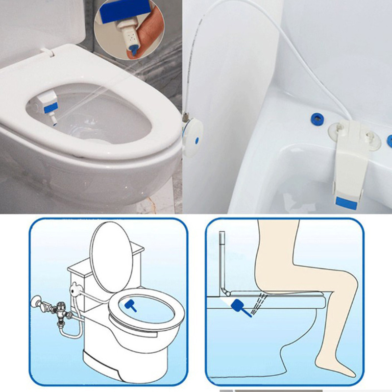 Cross-Border Foreign Trade Amazon Best-Selling Bidet Set Bidet Toilet Butt Washer Simple Flushing