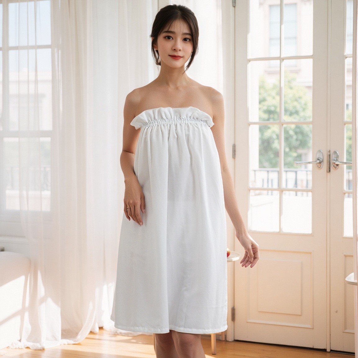 풀오버 스타일-화이트