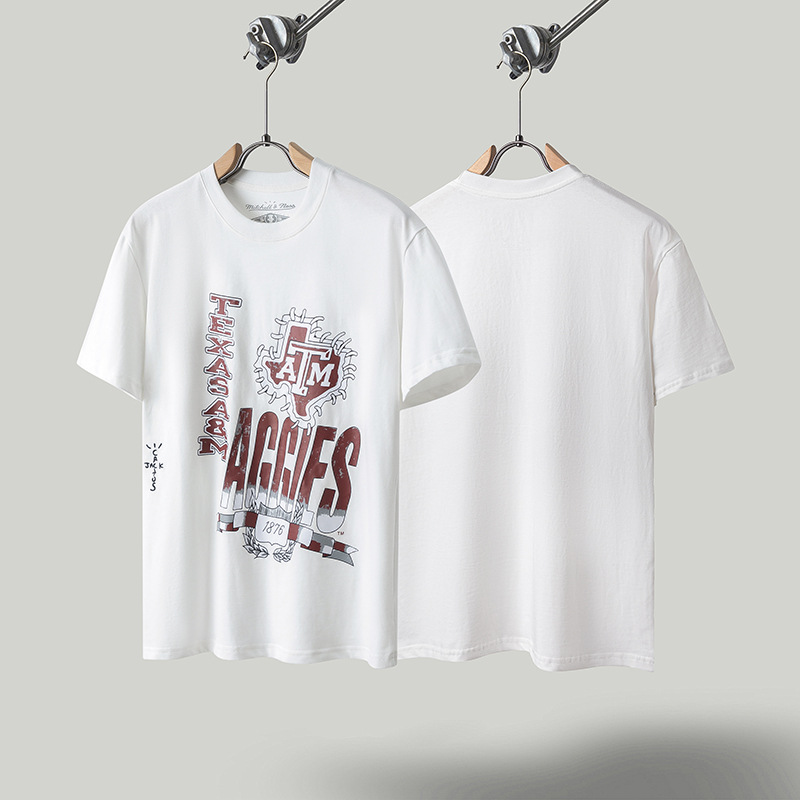 Travis de manga corta M mark Scott pequeño pato amarillo cactus relámpago rap tour TS pareja conjunta camiseta de hip-hop