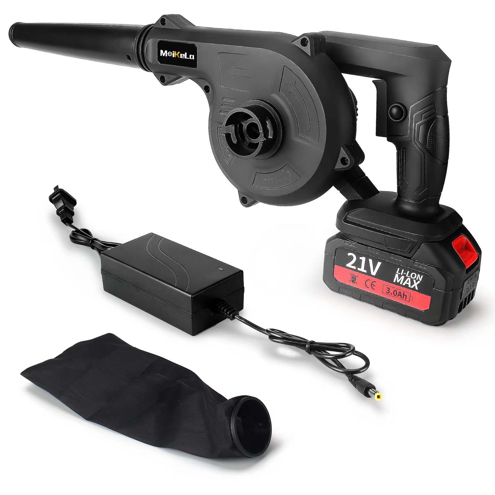Rechargeable lithium blower high-power wireless blower household dual-purpose small soot blower