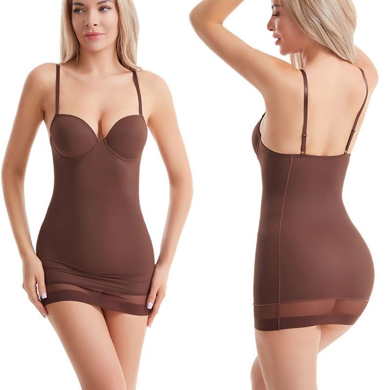 Cross-Border Popular Body Shaping Skirt with Bra, Body Shaping Garment, Body Shaping, Abdominal Support, Breast Support, Body Shaping Garment, Postpartum Corset, Large Size