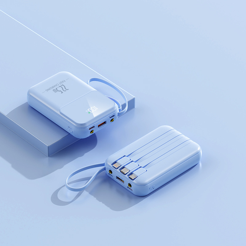 ミニ自己帯線充電宝20000ミリアンペア大容量超速充移動電源ギフトカスタムロゴ|undefined