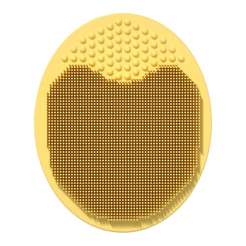 Children's hair washing silicone bath brush round face brush baby cleaning soft brush toddler massage hair washing magic tool