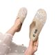 Fisherman's Shoes Half Slippers Women's Summer Outer Wear 2024 New Linen Slip-on Office Replacement Sandals