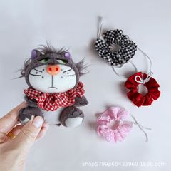 新しい 10 センチメートル綿人形人形人形服レトロ偽襟エプロンよだれかけ交換