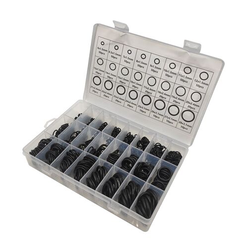740pcs boxed O-ring set, rubber sealing ring, O-ring, high temperature resistance, corrosion resistance, nitrile rubber black