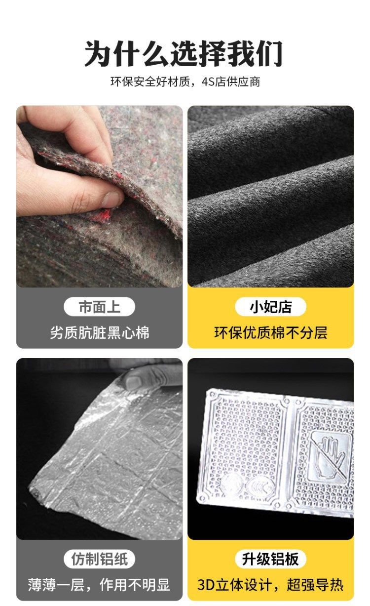 Car Sound Insulation and Heat Insulation Cotton Engine Hood Hood Silencer Sound-Absorbing Cotton Car Sound Insulation Trunk Silent Cotton