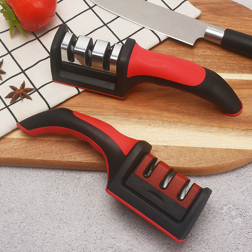 Internet celebrity knife sharpening artifact three-stage household knife sharpener manual quick sharpening kitchen knife scissors tool quick sharpening stone