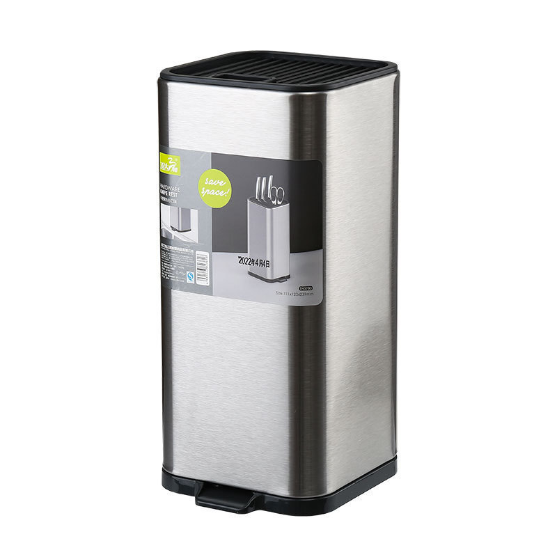 Acero inoxidable cocina acabado de cuchara de cocina estante de almacenamiento de cuchara de cocina caja de almacenamiento de cuchara palillos fritos cucharas soporte de cuchara