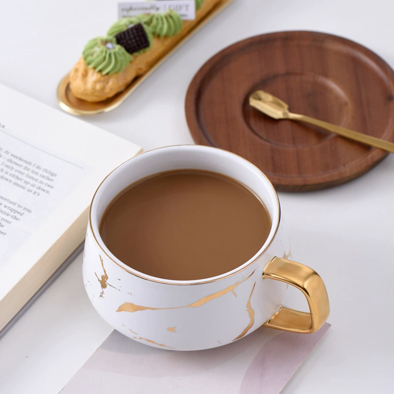 INS Nordic Christmas Gift Marble Malker Cup light luxury couple против чашки офис кофе молочный керамический cup