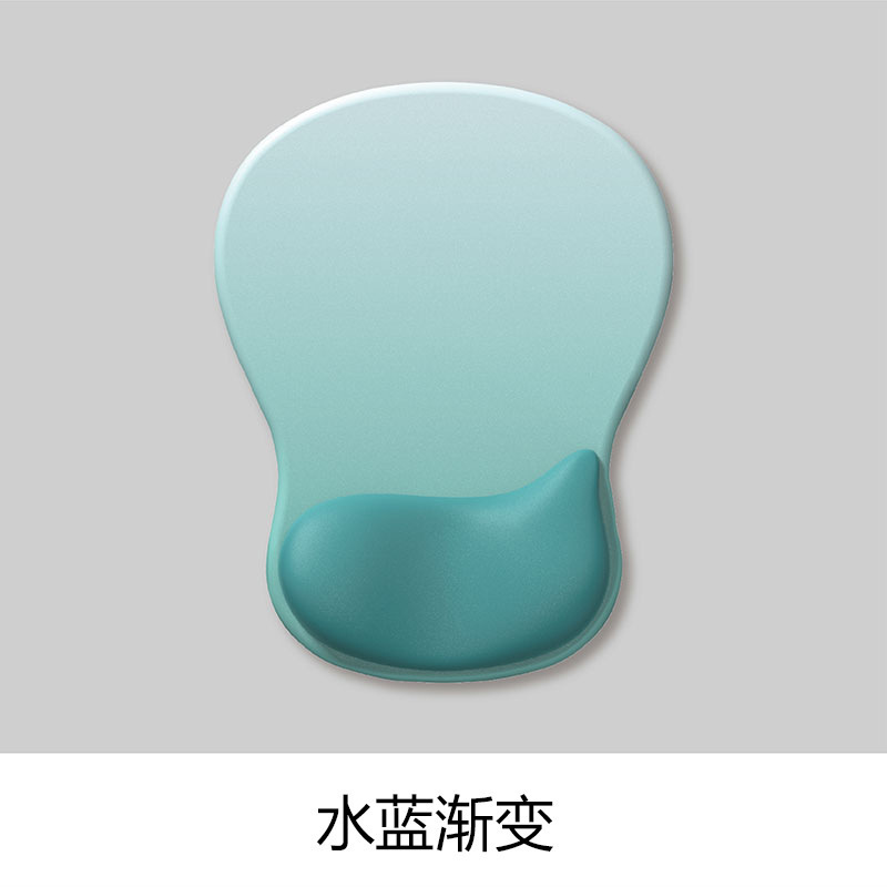 Silicone protector de muñeca almohadilla de ratón almohadilla de muñeca gradiente simple engrosado antideslizante almohadilla de ratón de computadora ergonómica al por mayor