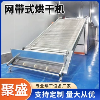 食品多层网带式烘干机 大型山药片烘干生产线网带式姜片烘干机