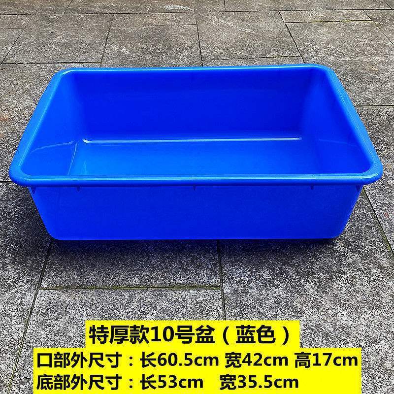 長方形のプラスチックのたらいの家庭用の池の洗面器は白いたらいを大きくします。|undefined