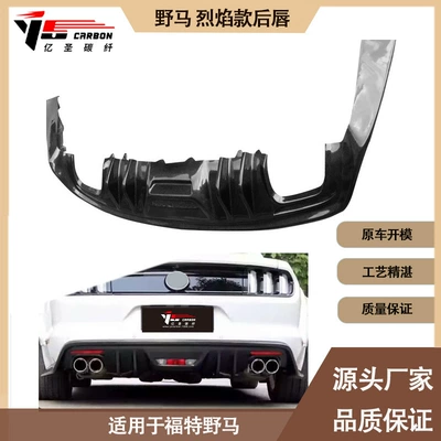 Spoiler horse flame carbon fiber