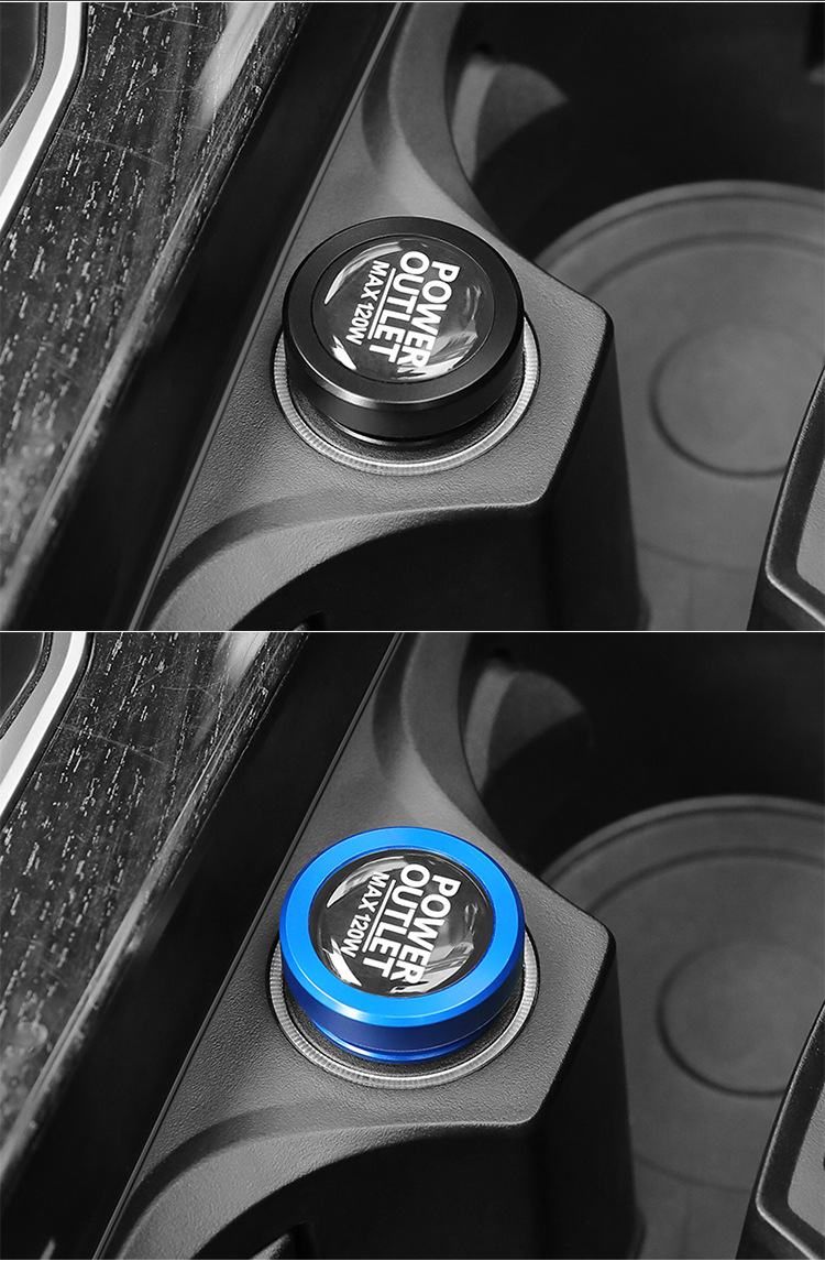 Cross-border metal car cigarette lighter dust plug safety protection cover socket Jack head Anti-electric shock car supplies Universal