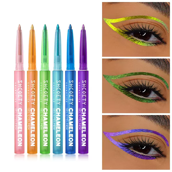 Shcoety Chameleon Eyeliner Gel Pen Pearlescent Long-Lasting Waterproof Easy-To-Apply Non-Smudge Eyeliner Pen Cross-Border