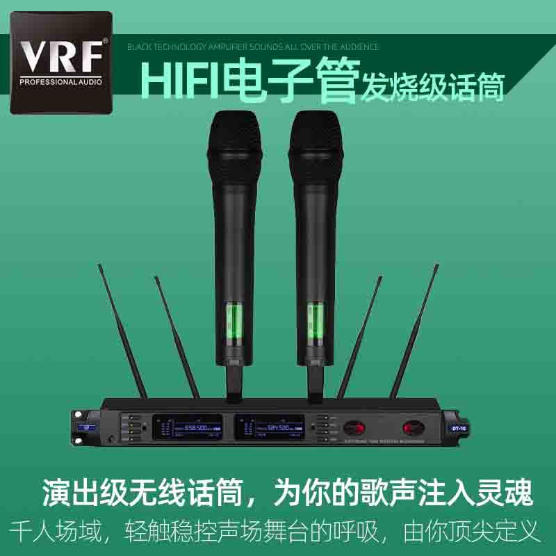 Popular Professional True Diversity One-To-Two Wireless Microphone with Tube Technology for Stage, Ktv, and Home Use