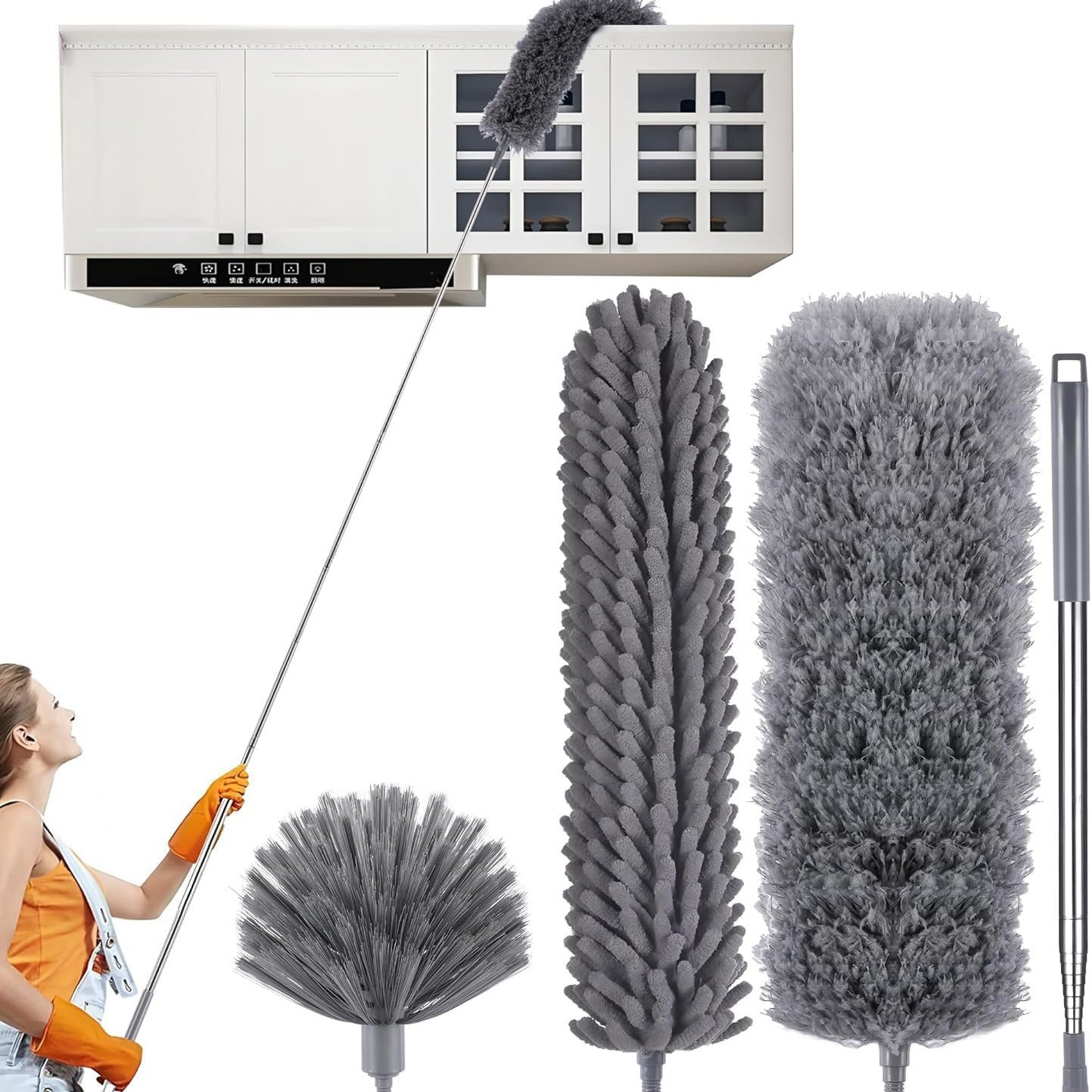 Combinación de alta altitud de fibra de limpieza de cenizas polvo pulverizador de pelo de pollo, pulverizador electrostático flexible, pulverizador de polvo de Schneil, cepillo de polvo de separación image 38
