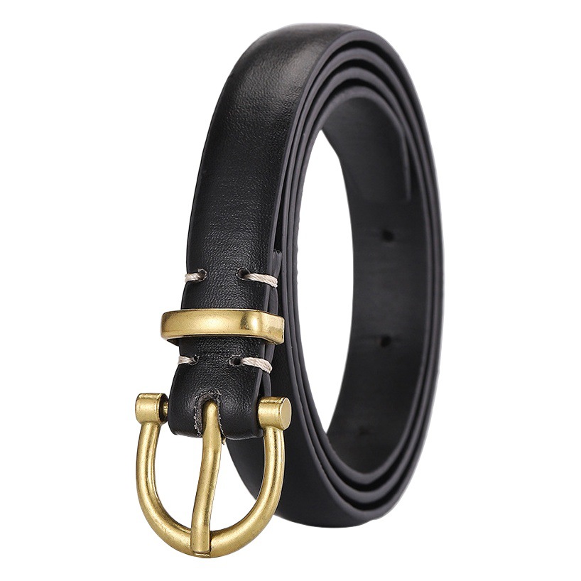 Cinturón moda simple moda de las mujeres 2022 nuevo estilo coreano diseño pin hebilla cabeza todo partido pu cinturón Decoración