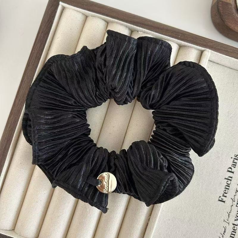 Goldverzinktes Scrunchie Elegantes Stoff Haargummi Für Den Dutt_voghion.com