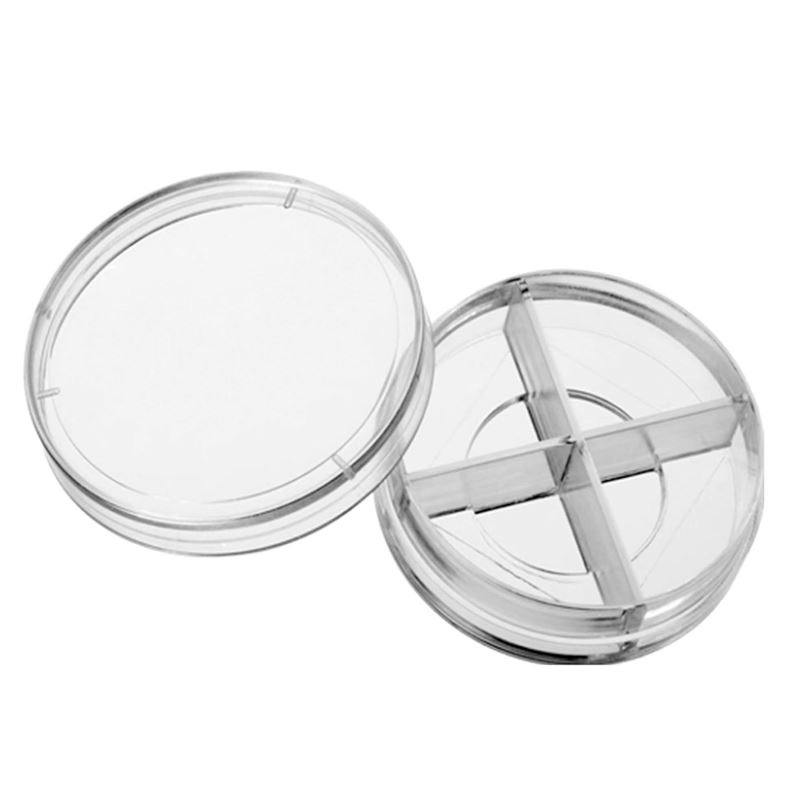 Cellvis D35C4-20-1.5-N  35mm(4孔)玻底培养皿，激光共聚焦专用