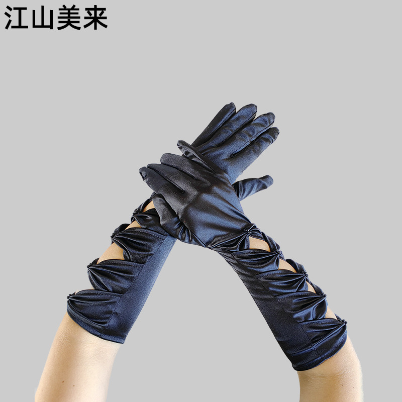 Summer breathable long gloves for bride